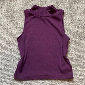 Mock Neck Cropped Tank